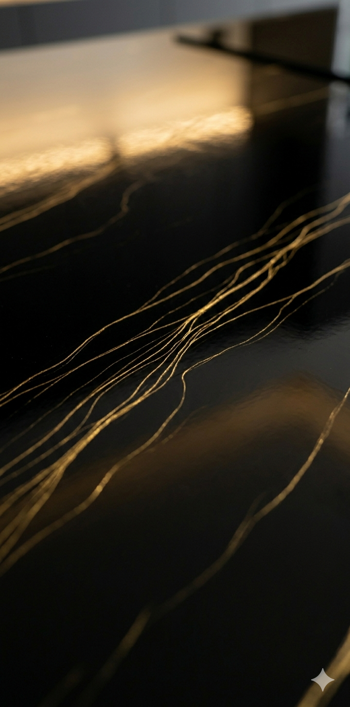 Close-up of solid color epoxy flooring finish